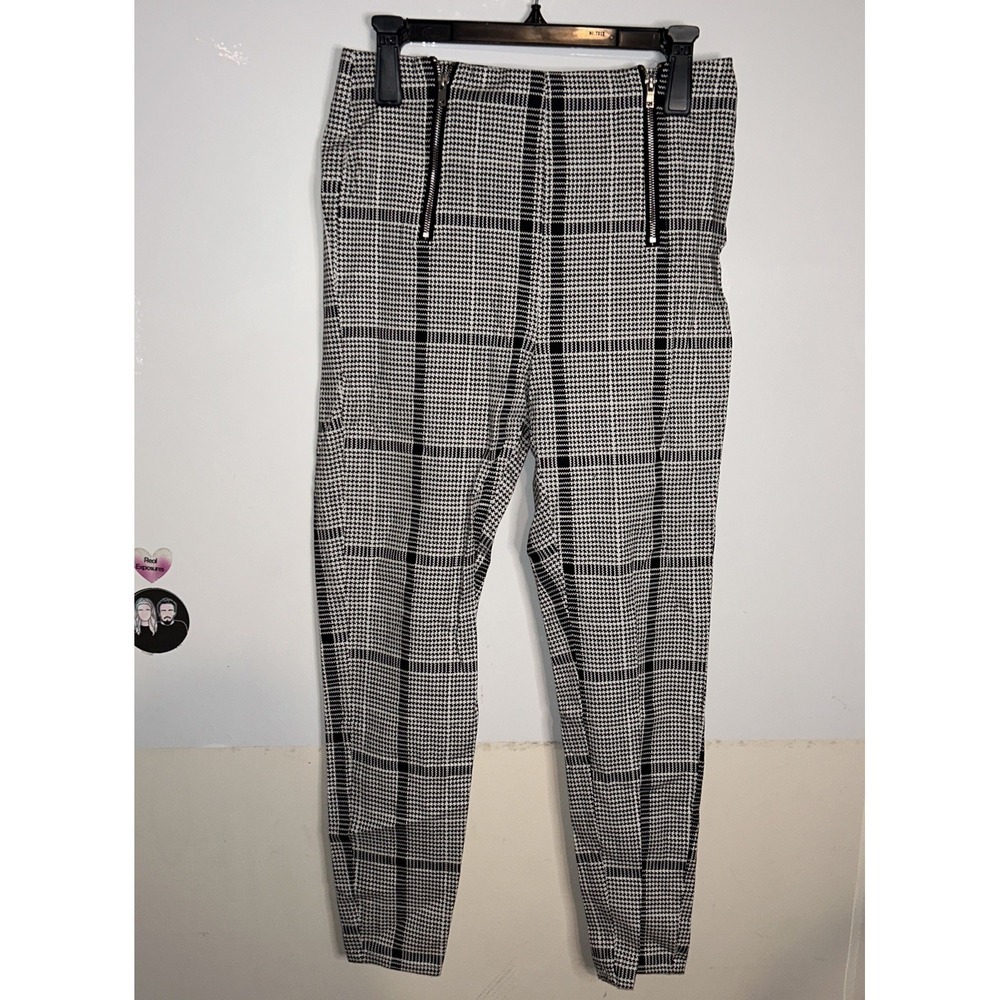 Almost Famous High Rise Plaid Skinny Pants ‎ sz Large